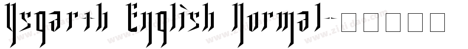 Ysgarth English Normal字体转换